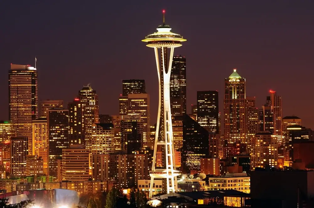 The Space Needle in Seattle, Washington, USA